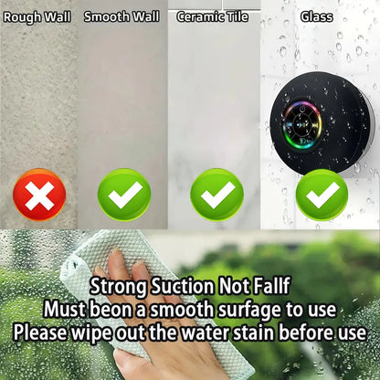 Portable Wireless Bluetooth Speaker LED | Industrial Anti-Slip Solution GLOBGRIP®
