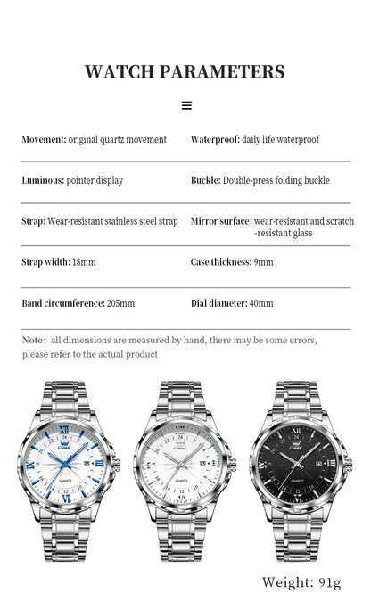 ✨ OPK Steel Belt Men’s Watch GLOBGRIP®