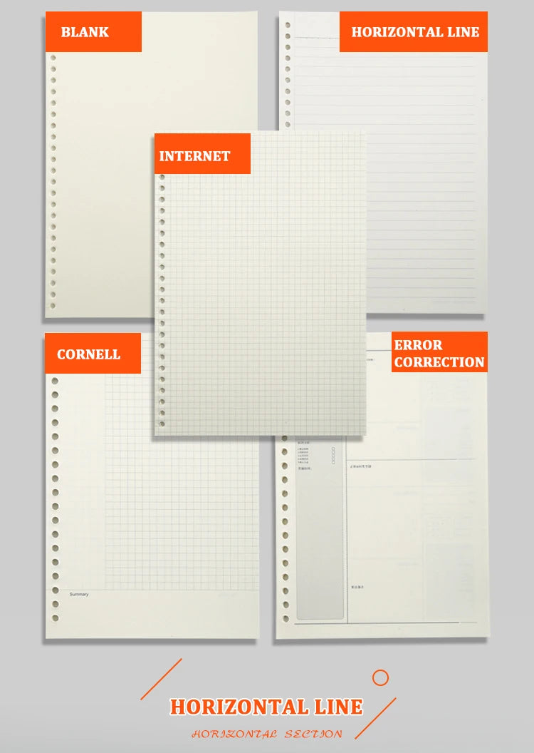 A4 / B5 / A5 Loose-Leaf Refill Binder Notebook GLOBGRIP®