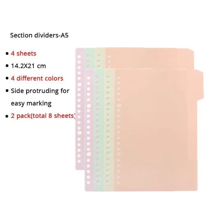 A4 / B5 / A5 Loose-Leaf Refill Binder Notebook GLOBGRIP®