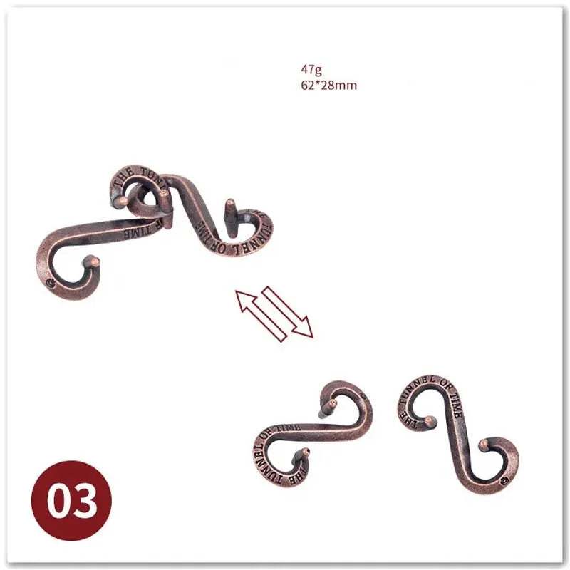 🧠 Classic IQ Metal Brain Teaser GLOBGRIP®