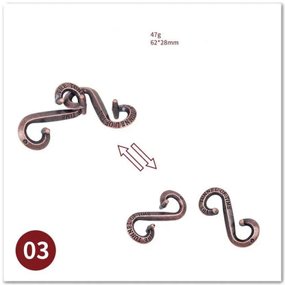 🧠 Classic IQ Metal Brain Teaser GLOBGRIP®