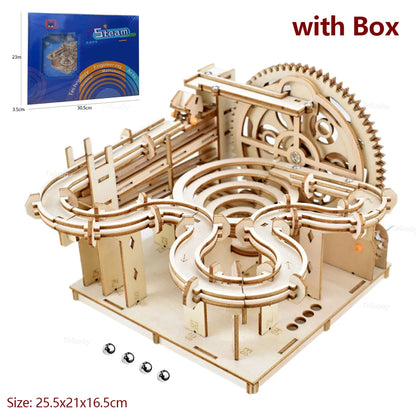 🧩 3D Wooden Marble Run Puzzle GLOBGRIP®