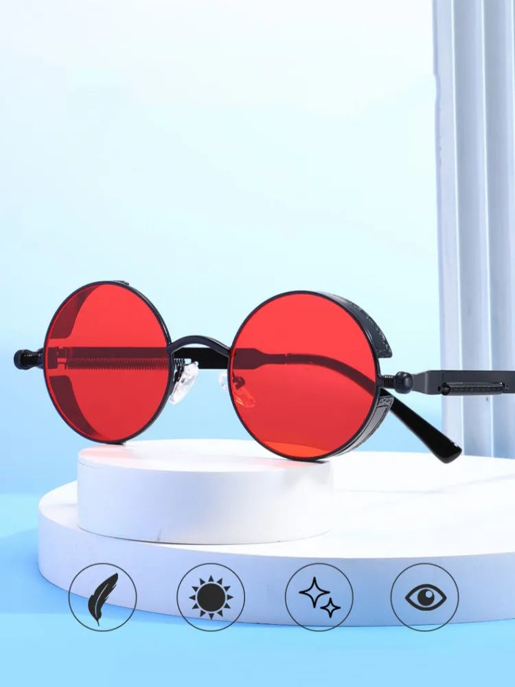 🕶️ Steampunk Glasses – New Fashion Round Sunglasses GLOBGRIP®