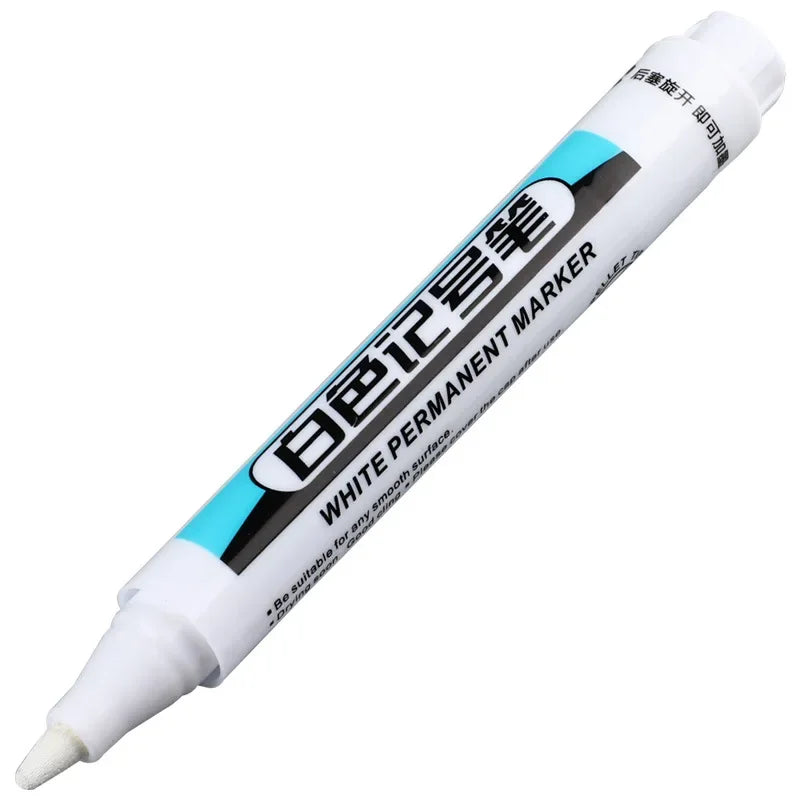 🖊️ White Permanent Marker Pens GLOBGRIP®