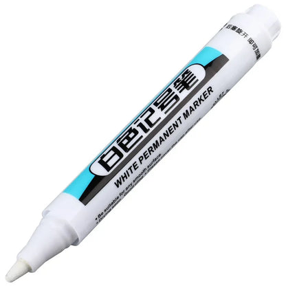 🖊️ White Permanent Marker Pens GLOBGRIP®