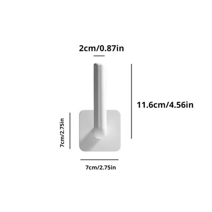 2PCS White Kitchen Hole Free Hook Traceless Storage Rack Shelf Shelves Pot Cover Cup Rack Kitchen Storage Holder GLOBGRIP®