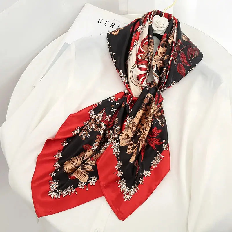 Luxury Silk Satin Square Scarf | Industrial Anti-Slip Solution GLOBGRIP®