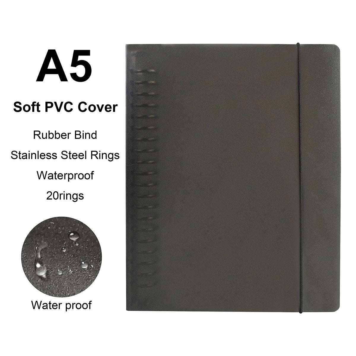 A4 / B5 / A5 Loose-Leaf Refill Binder Notebook GLOBGRIP®