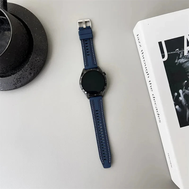 22mm Nylon Silicone Watch Bands For HUAWEI GT 4 46mm/Watch 4 Pro/GT 3 Sport Replacement Band for Samsung Galaxy Watch 6/5 Strap GLOBGRIP®