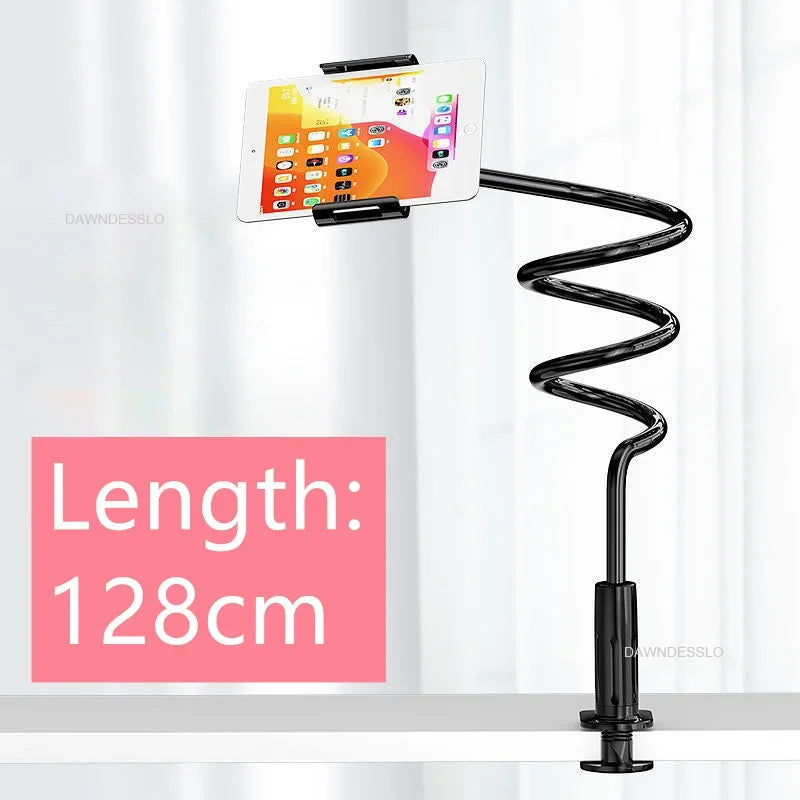 128cm Phone Holder Stand Lazy Bracket Headrest Bed 360 Flexible Long Arms Clamp Mount for IPhone Samsung and 3.5~6.7" Device GLOBGRIP®