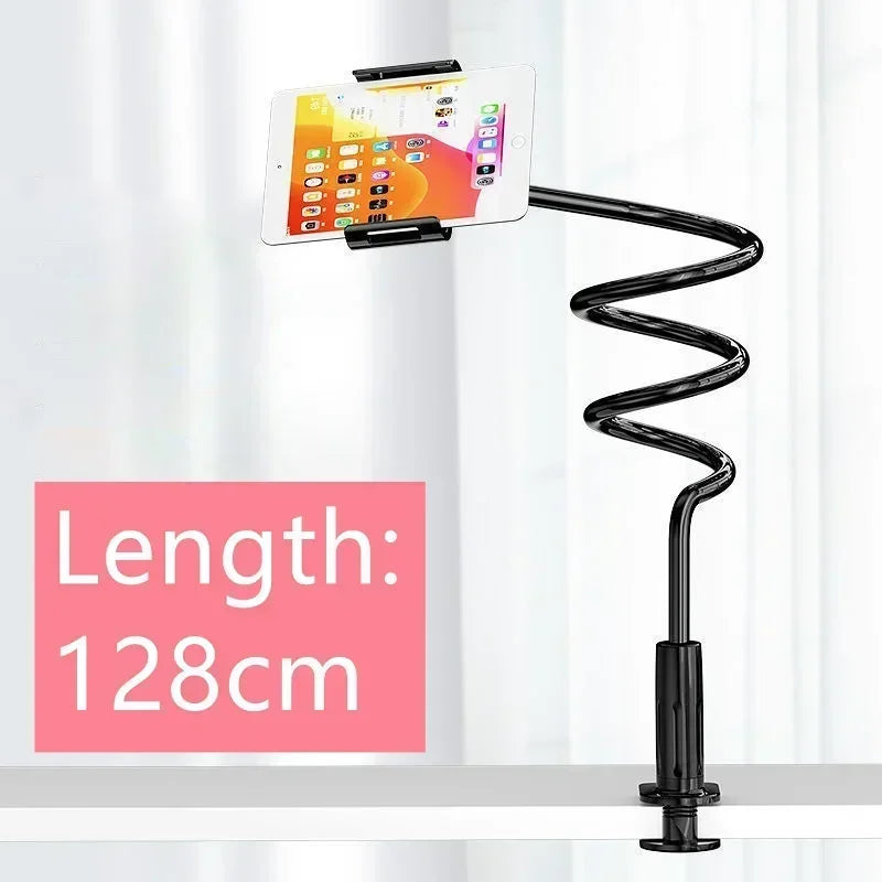 128cm Phone Holder Stand Lazy Bracket Headrest Bed 360 Flexible Long Arms Clamp Mount for IPhone Samsung and 3.5~6.7" Device GLOBGRIP®