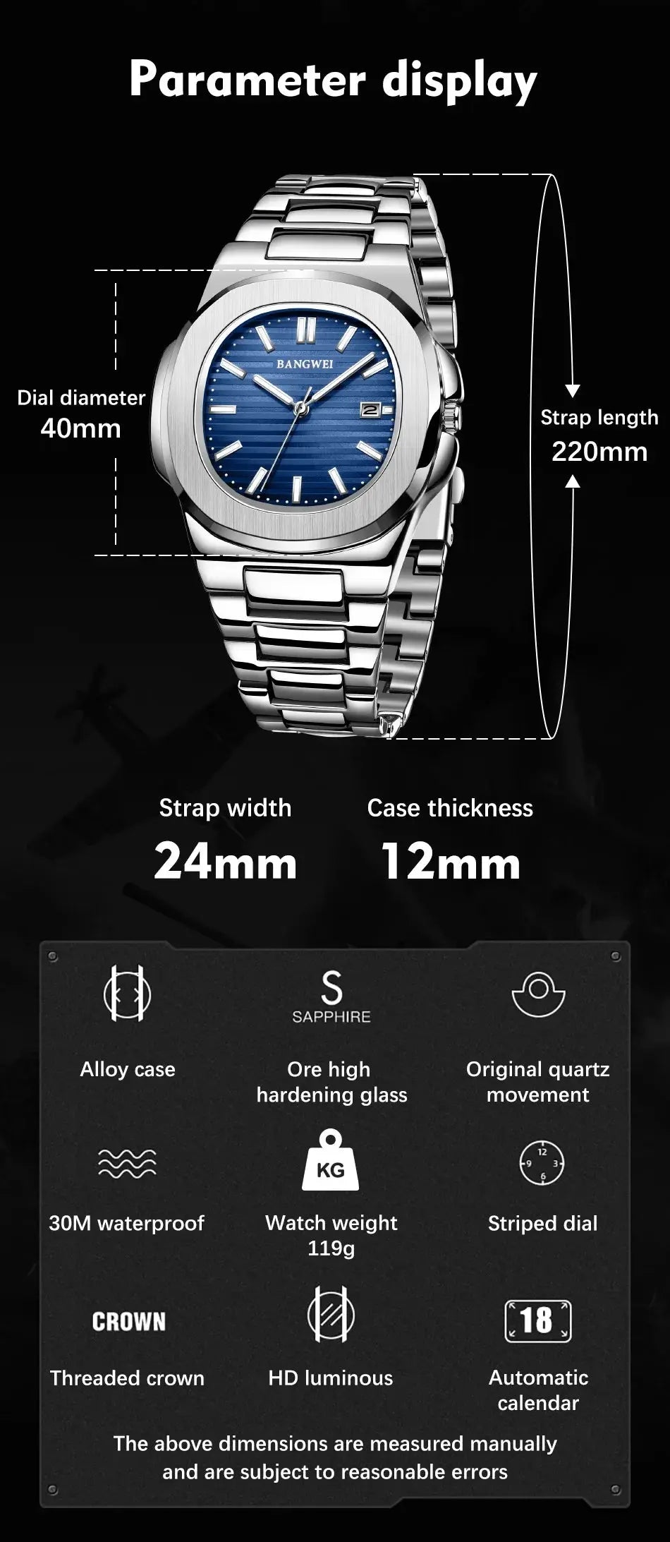 Luxury Men's Quartz Watches | Industrial Anti-Slip Solution GLOBGRIP®
