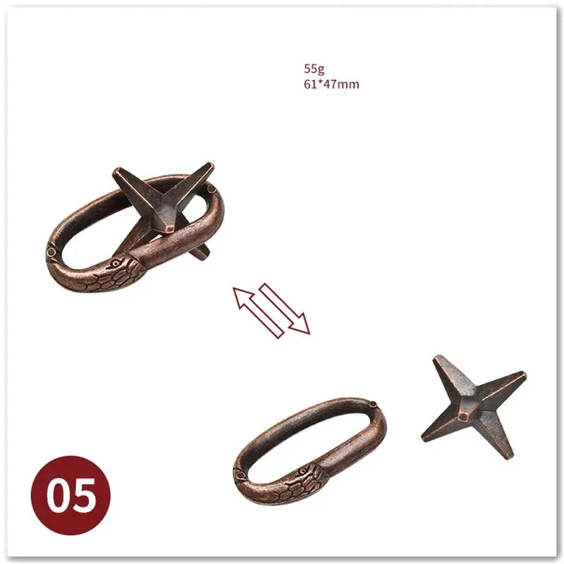 🧠 Classic IQ Metal Brain Teaser GLOBGRIP®