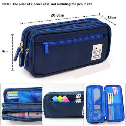 Large Capacity Pencil Case Stationery Cute Boys Girls Gift Pen Bag Pen Box Pencil Cases Storage Student School Office Supplies GLOBGRIP®