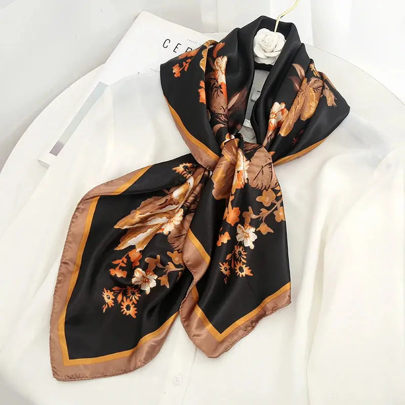 Luxury Silk Satin Square Scarf | Industrial Anti-Slip Solution GLOBGRIP®