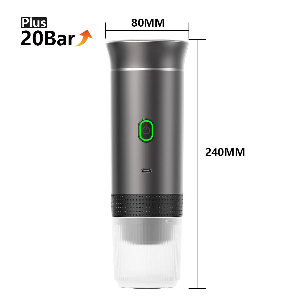Portable Espresso Coffee Machine | Wireless 3-in-1 Travel Coffee Maker | GLOBGRIP® GLOBGRIP®
