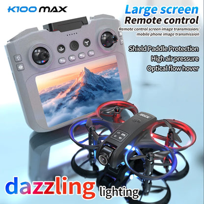 Xiaomi K100 MAX Mini Drone Professional 4K HD Dual Camera Fpv Screen Optical Flow Drone Toys Quadcopter Brushless Dron Toy Gift GLOBGRIP®