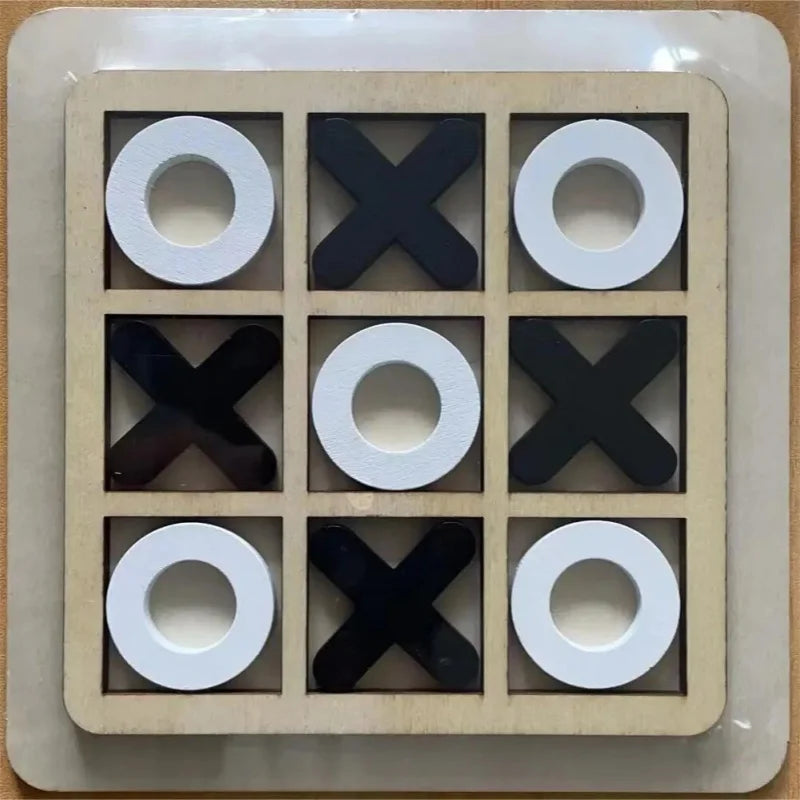 🧩 XO Tic Tac Toe Wooden Board Game GLOBGRIP®