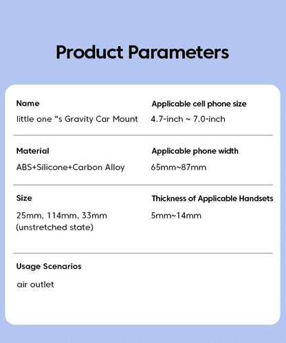 Gravity Car Phone Holder Air Vent Clip GLOBGRIP®