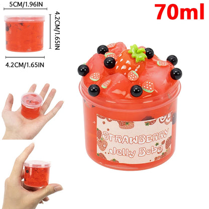 70/300ml Large Capacity Crunchy Slime Kit Premade Crystal Slime Set Super Soft And Non-Sticky Jelly Cube Slime Party Favor Gifts GLOBGRIP®