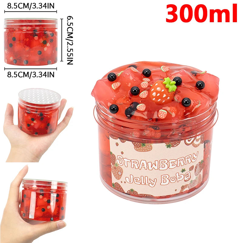 70/300ml Large Capacity Crunchy Slime Kit Premade Crystal Slime Set Super Soft And Non-Sticky Jelly Cube Slime Party Favor Gifts GLOBGRIP®
