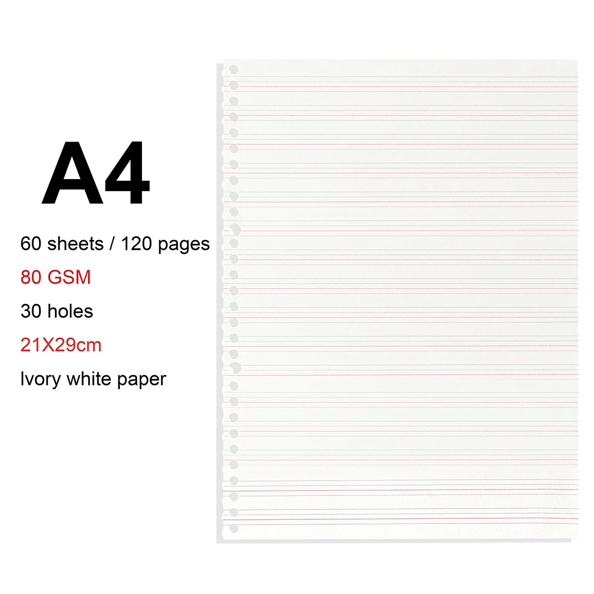A4 / B5 / A5 Loose-Leaf Refill Binder Notebook GLOBGRIP®