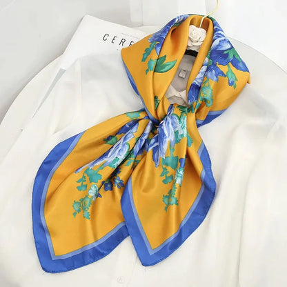 Luxury Silk Satin Square Scarf | Industrial Anti-Slip Solution GLOBGRIP®