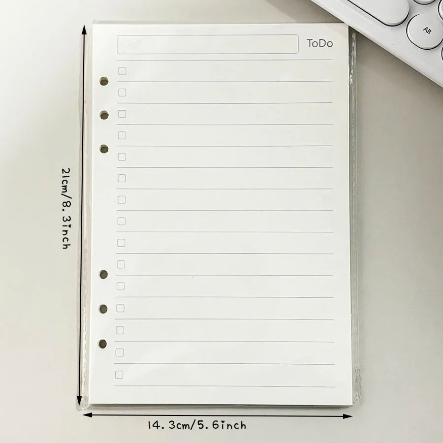 45 Sheets Loose-Leaf Refill – A5 & A6 Sizes GLOBGRIP®