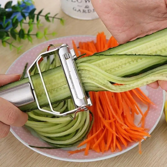 High Quality Stainless Steel Potato Cucumber Carrot Grater Julienne Peeler Vegetables Fruit Peeler Vegetable Slicer GLOBGRIP®