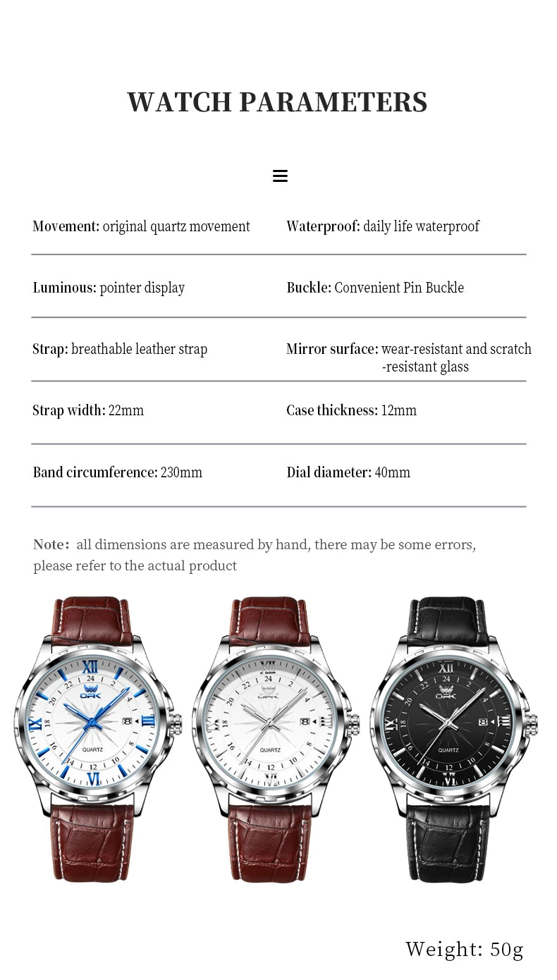 ✨ OPK Steel Belt Men’s Watch GLOBGRIP®