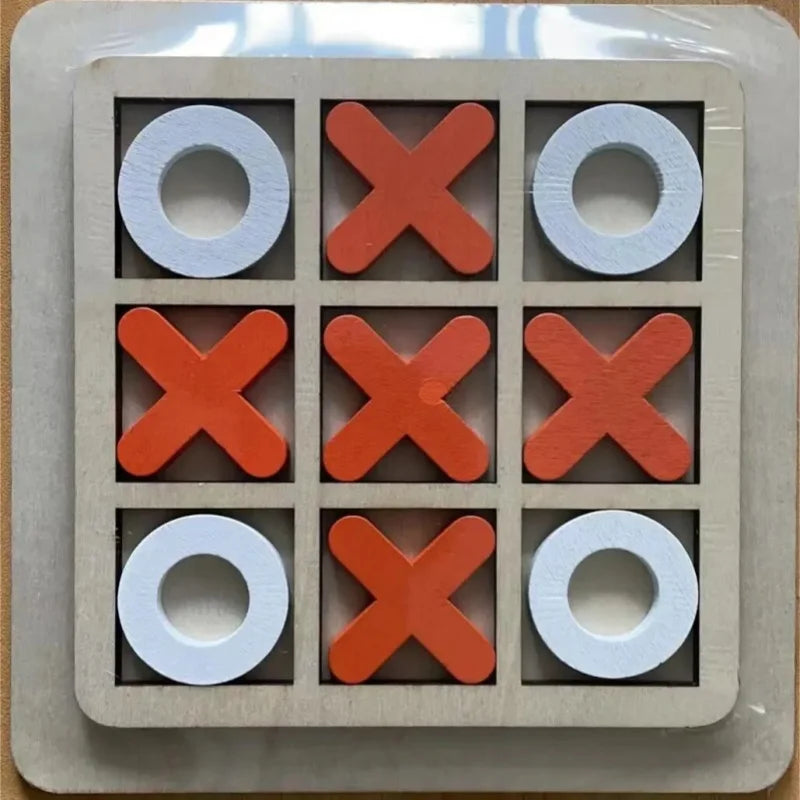 🧩 XO Tic Tac Toe Wooden Board Game GLOBGRIP®