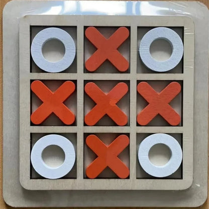 🧩 XO Tic Tac Toe Wooden Board Game GLOBGRIP®