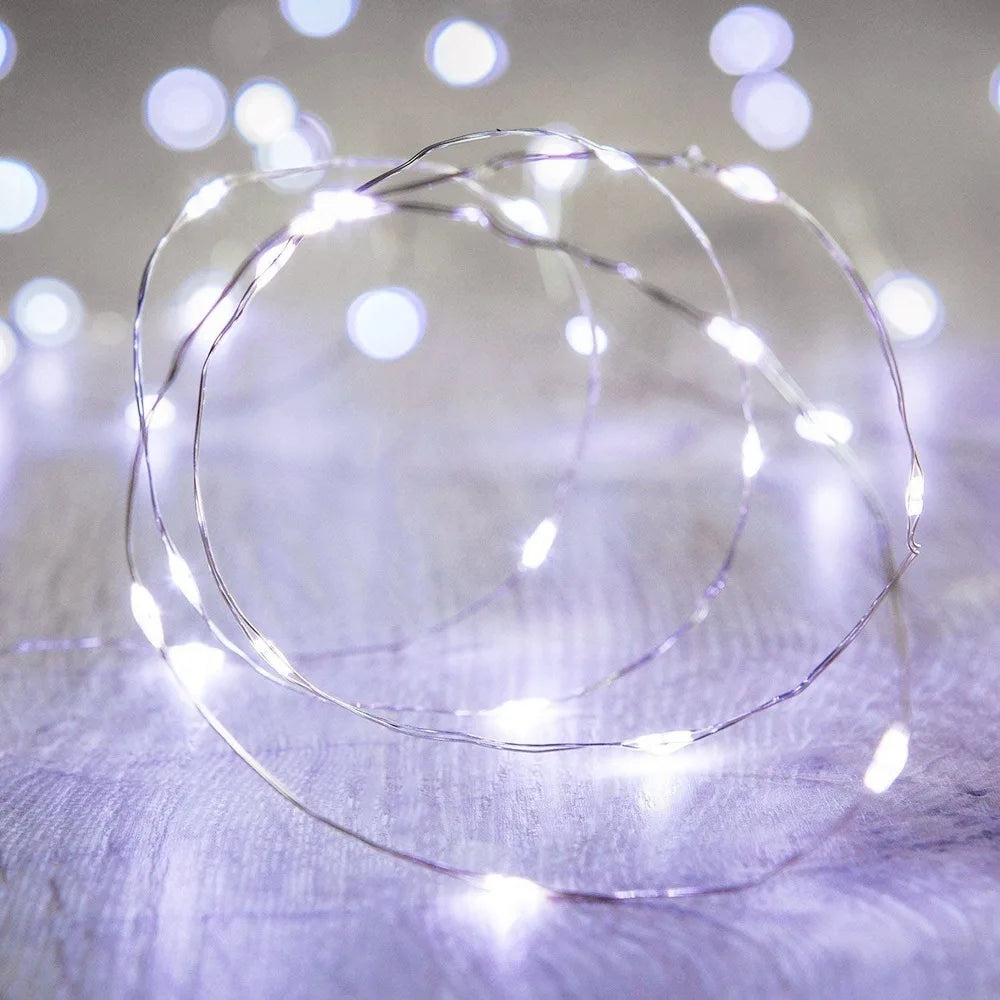 10/20/30M USB LED String Lights Copper Silver Wire Garland Light Waterproof Fairy Lights For Christmas Wedding Party Decoration GLOBGRIP®