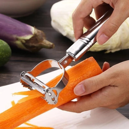 High Quality Stainless Steel Potato Cucumber Carrot Grater Julienne Peeler Vegetables Fruit Peeler Vegetable Slicer GLOBGRIP®
