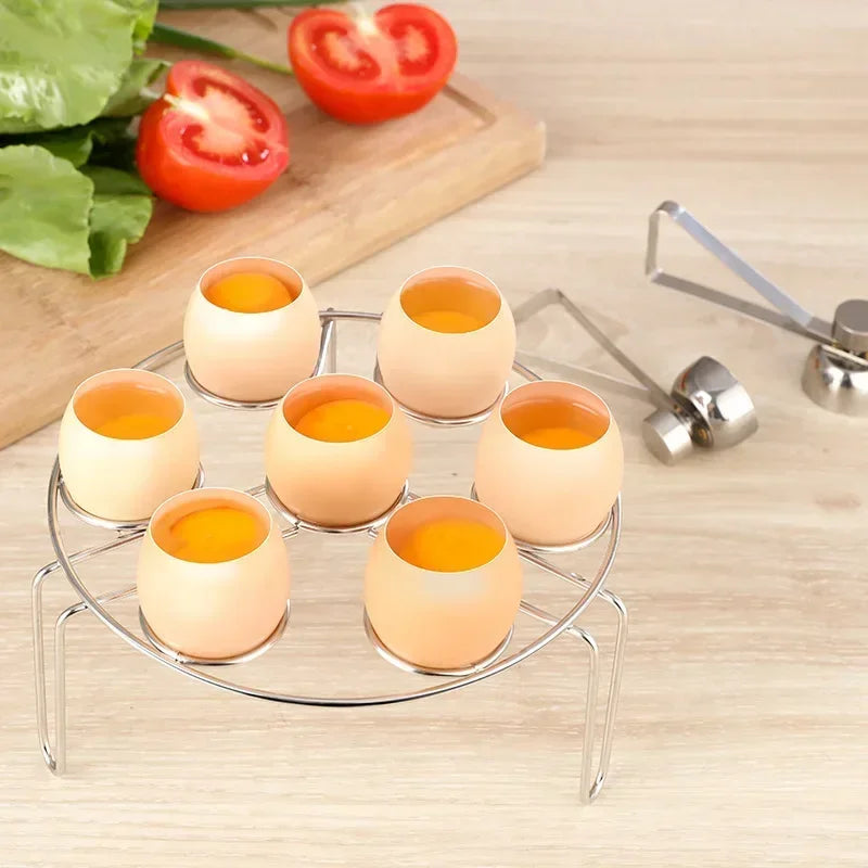 Stainless Steel Egg Topper Cutter Metal Egg Scissors Boiled Raw Opener Creative Kitchen Tool Gadgets Accessories Cool Gadgets GLOBGRIP®