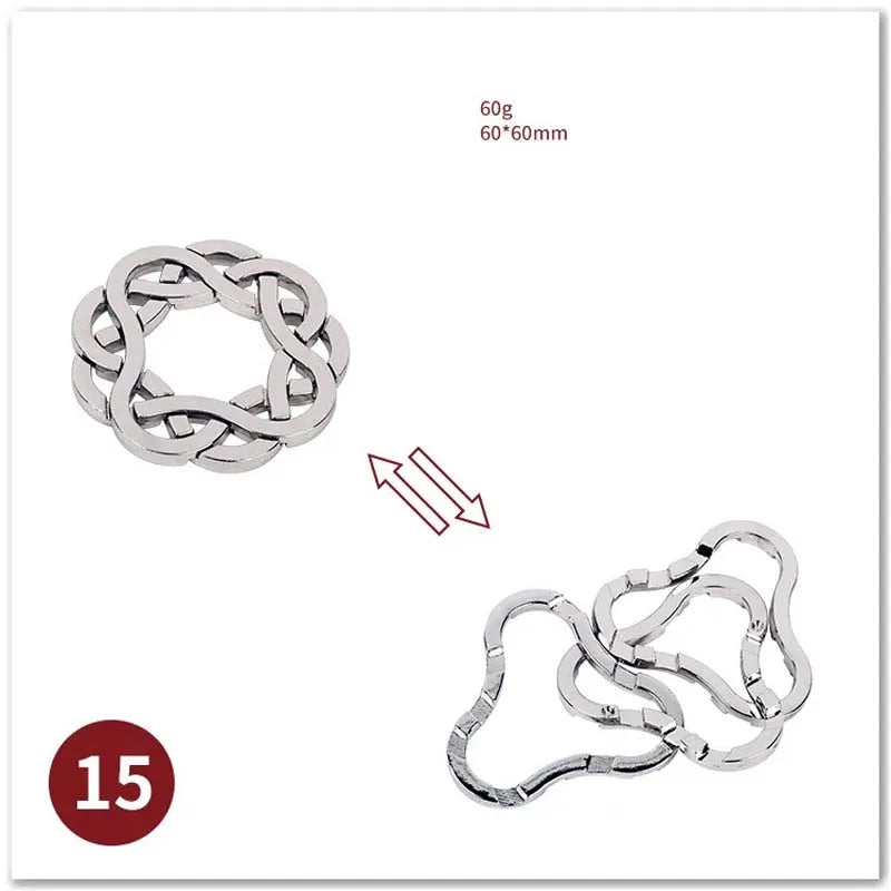 🧠 Classic IQ Metal Brain Teaser GLOBGRIP®