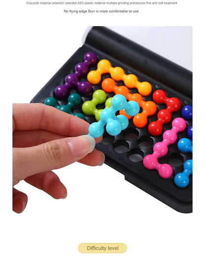 🧠 120 Challenges IQ 3D Puzzle Board Game - 2D GLOBGRIP®