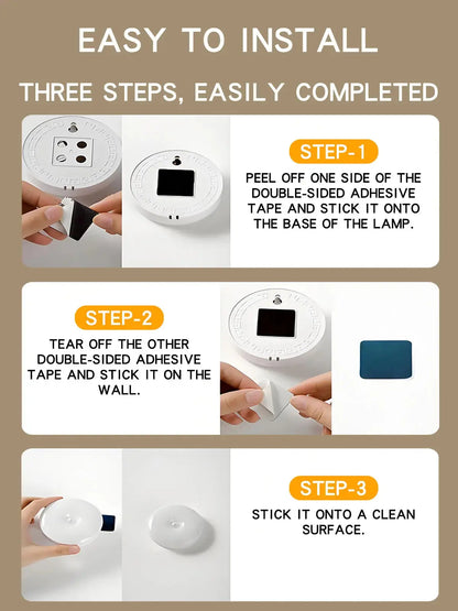 


Smart LED night light with human body motion sensor wireless magnetic USB rechargeable