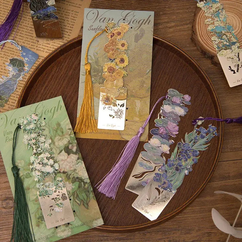 Aesthetic Floral Metal Bookmark | Industrial Anti-Slip Solution GLOBGRIP®