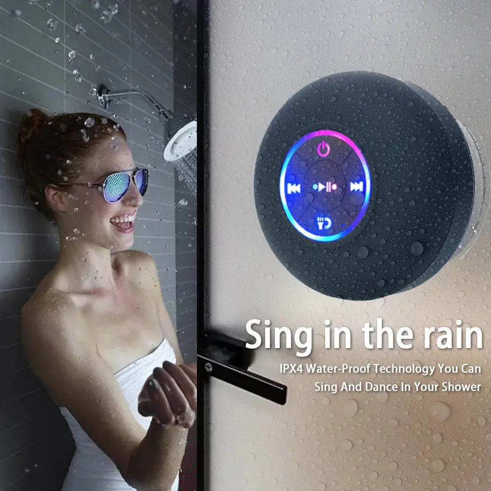 Portable Wireless Bluetooth Speaker LED | Industrial Anti-Slip Solution GLOBGRIP®