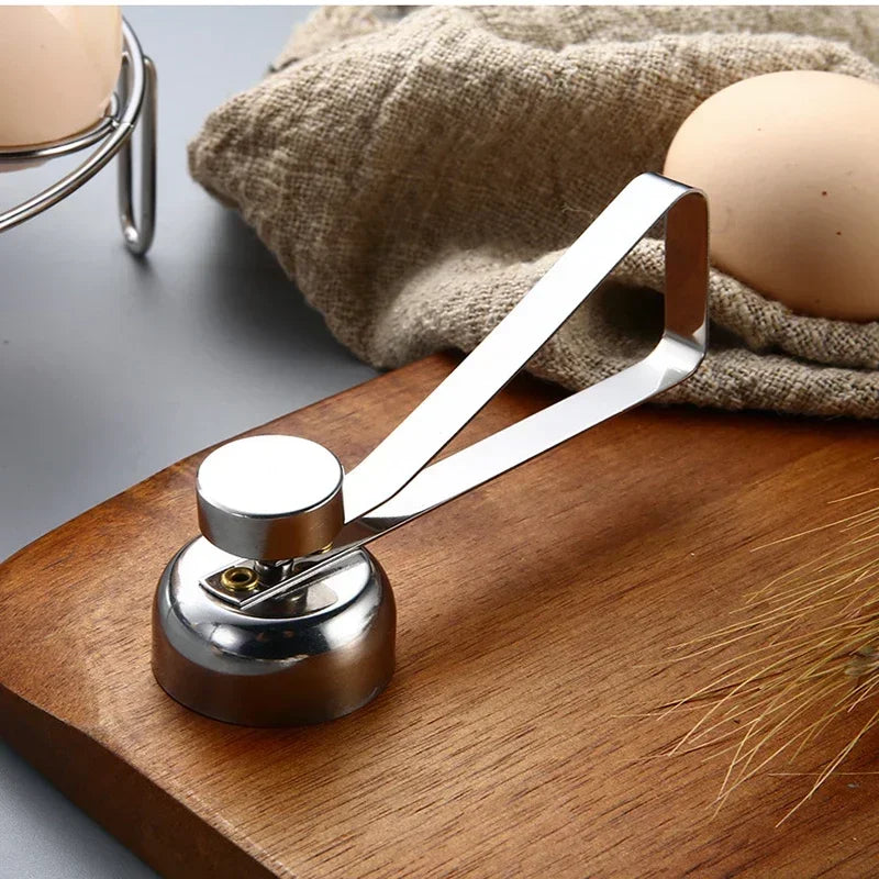 Stainless Steel Egg Topper Cutter Metal Egg Scissors Boiled Raw Opener Creative Kitchen Tool Gadgets Accessories Cool Gadgets GLOBGRIP®