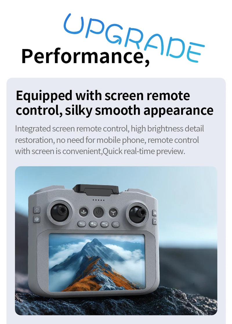 Xiaomi K100 MAX Mini Drone Professional 4K HD Dual Camera Fpv Screen Optical Flow Drone Toys Quadcopter Brushless Dron Toy Gift GLOBGRIP®