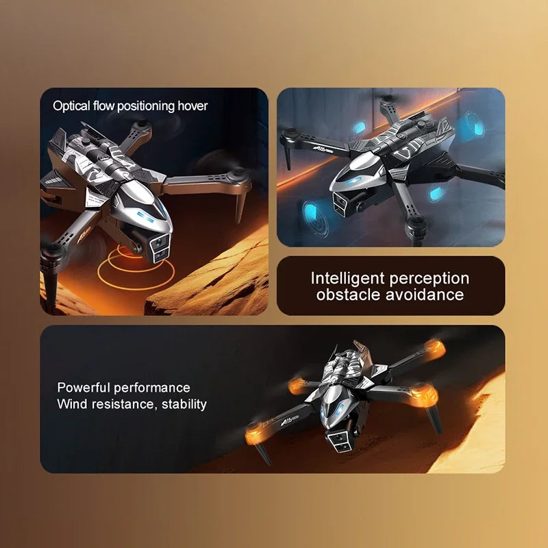 Lenovo A66 Drone 8K HD Dual Camera Brushless Motor Obstacle Avoidance Dron RC Helicopter Foldable Quadcopter Toy Original GLOBGRIP®