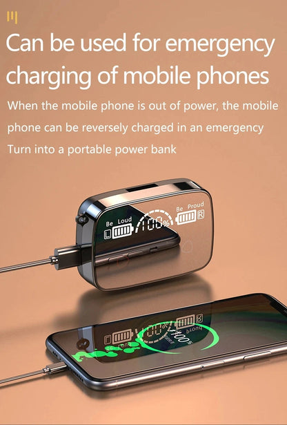 🎶 M19 Bluetooth 5.3 Wireless Earbuds | Industrial Anti-Slip Solution GLOBGRIP®