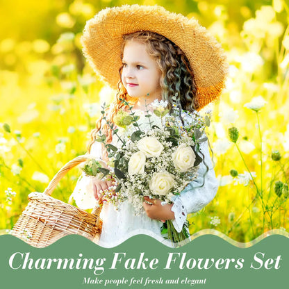 10/15pcs Artificial Flowers Baby Breath Flower Fake Gypsophila for Wedding Party Home Decoration Floral Bouquets DIY Accessories GLOBGRIP®