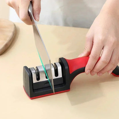 🔪 3-Segment Knife Sharpener | Industrial Anti-Slip Solution GLOBGRIP®