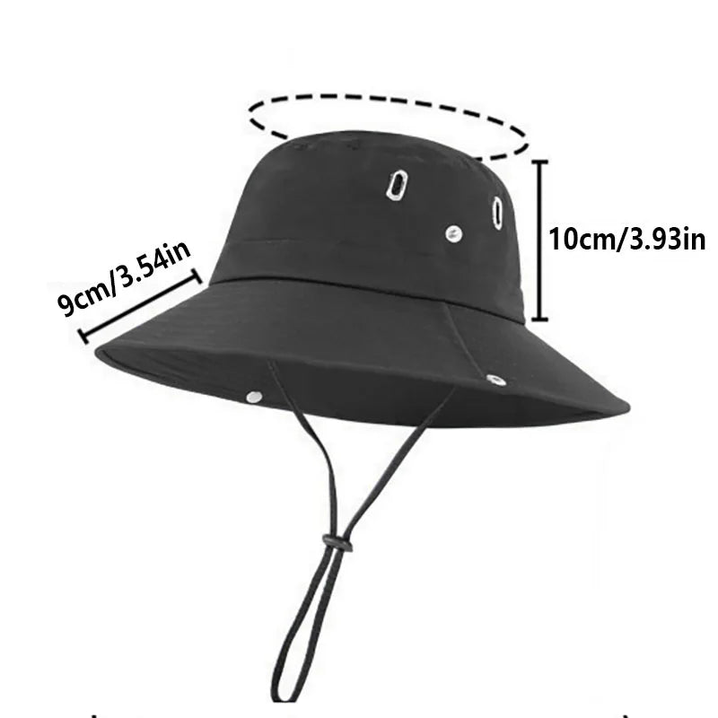 Summer Sun Hats UV Protection Outdoor Hunting Fishing Cap for Men Women Hiking Camping Visor Bucket Hat Neck Flap Fisherman Hat GLOBGRIP®