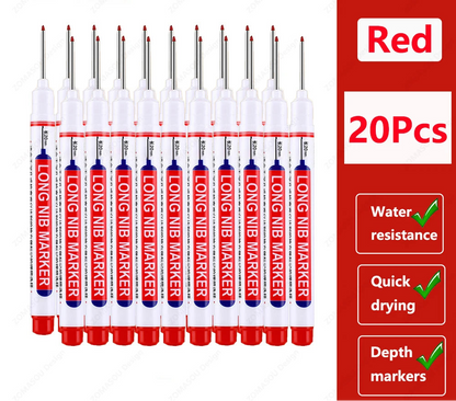 🖊️ 2cm Waterproof Long Head Deep Hole Marker Pen GLOBGRIP®