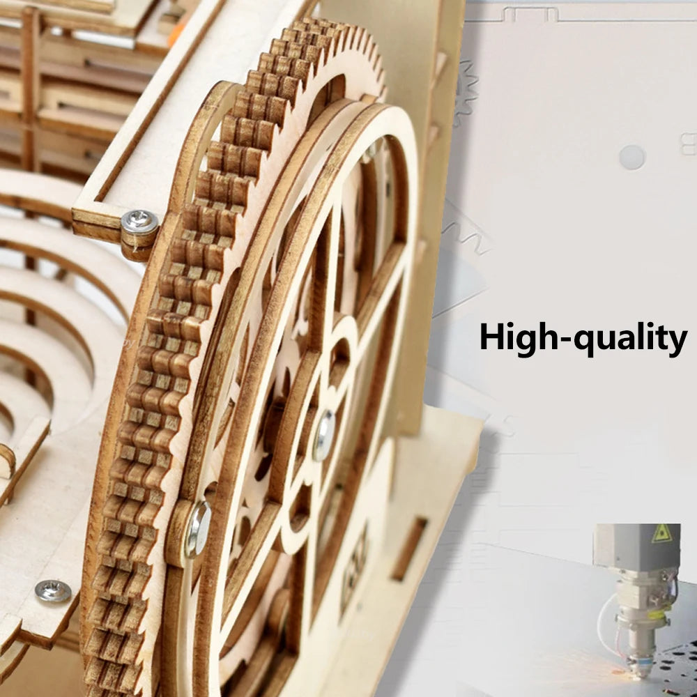 🧩 3D Wooden Marble Run Puzzle GLOBGRIP®